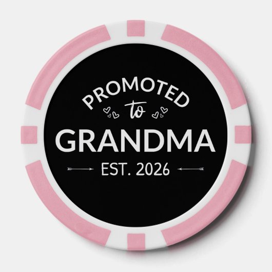 Nach Oma Est befördert. 2026 Pokerchips (Vorderseite)