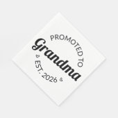 Nach Oma Est befördert. 2026 Serviette (Ecke)