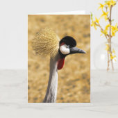 Nach Osten Afrikaner gekrönte Kran-Karte Karte (Gelbe Blume)