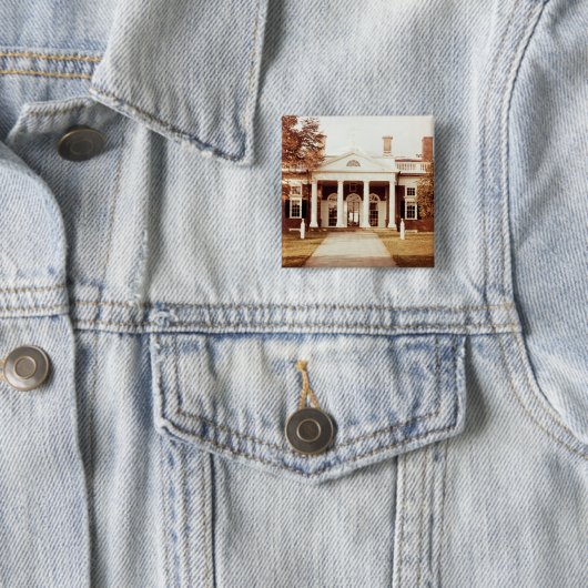 Nach Osten Front von Monticello Button (Beispiel)