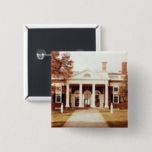 Nach Osten Front von Monticello Button (Vorne & Hinten)