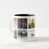 Nach Papa befördert Zweifarbige Tasse (Vorderseite Links)