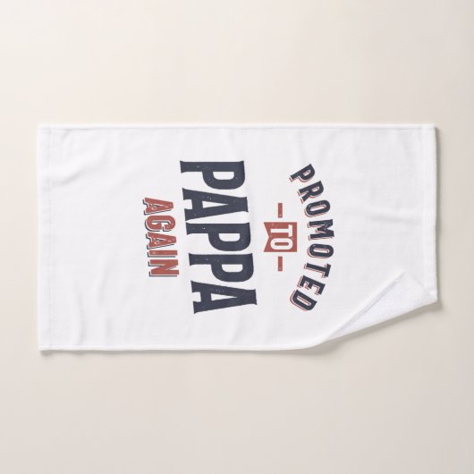 Nach Pappa wieder befördert | Vater Opa Handtuch (Handtuch)