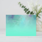 Nach Party Aqua und Blue Star von David Einladung (Stehend Vorderseite)