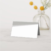 Nach PARTY EMPFANG schlichte moderne Winkel grau Platzkarte (Vorderseite)