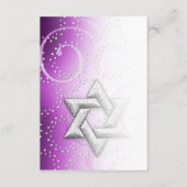 Nach Party Raspberry Shimmer Star von David Einladung (Vorderseite)