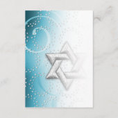 Nach Party Türkis Shimmer Star von David Einladung (Vorderseite)