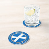 nach Perfektion in Schottland gefertigt Runder Pappuntersetzer (Vor Ort)