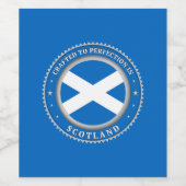 nach Perfektion in Schottland gefertigt Weinetikett (Einzelnes Label)