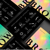 Nach Pflegeanweisungen Abstrakte Wasserfarbe Visitenkarte