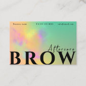 Nach Pflegeanweisungen Abstrakte Wasserfarbe Visitenkarte (Vorderseite)