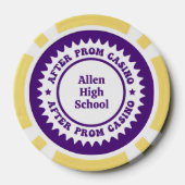 Nach Prom Custom Poker Chips (Rückseite)