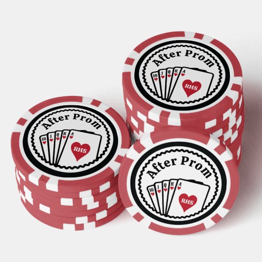 Nach Prom Custom Poker Chips (Stapel)