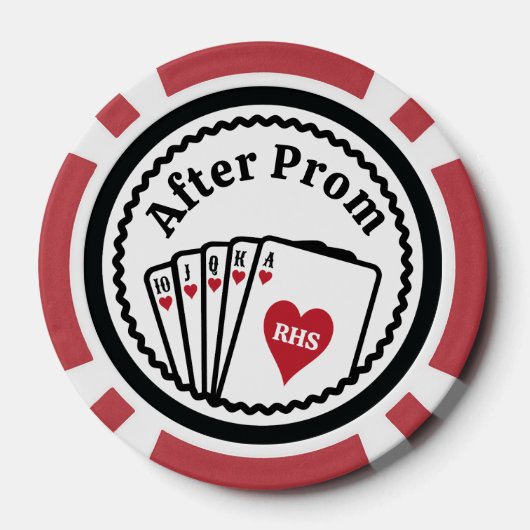 Nach Prom Custom Poker Chips (Rückseite)