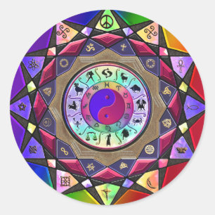 Nach rechts hier, im Augenblick Runder Aufkleber