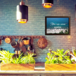 Nach Regen kommt Sonnenschein-Plakat Poster