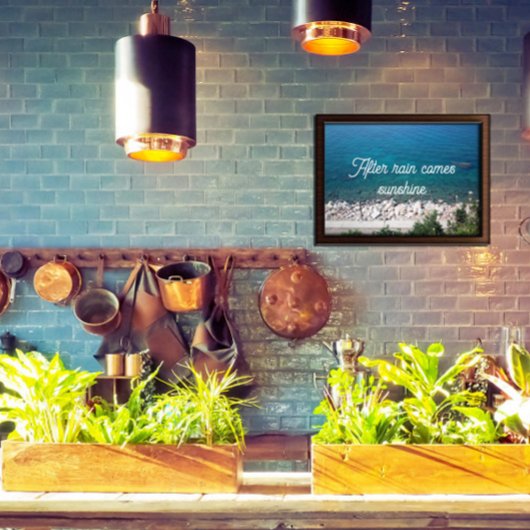 Nach Regen kommt Sonnenschein-Plakat Poster