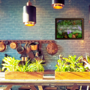 Nach Regen kommt Sonnenschein Weisheit Sprichwort  Poster