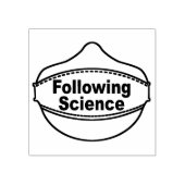 Nach Science Mask 2x2" Gummi-Briefmarke Gummistempel (Prägung)