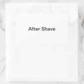 Nach Shave Labels/ Rechteckiger Aufkleber (Tasche)