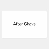Nach Shave Labels/ Rechteckiger Aufkleber (Vorderseite)