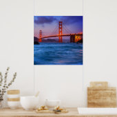 Nach Sonnenuntergang am Baker Beach Poster (Küche)