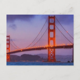 Nach Sonnenuntergang am Baker Beach Postkarte
