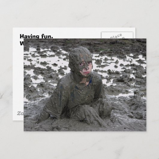 Nach Spaß, wünschst du wärst hier! Postkarte (Vorne/Hinten)