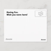 Nach Spaß, wünschst du wärst hier! Postkarte (Rückseite)