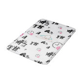 Nach Stunden Bath Mat | Relativ schönes Badezimmer Badematte (Schrägansicht)