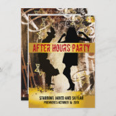 Nach Stunden Party Einladung (Vorne/Hinten)