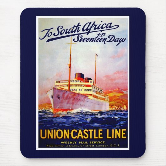 Nach Südafrika in 17 Tage Mousepad (Vorne)