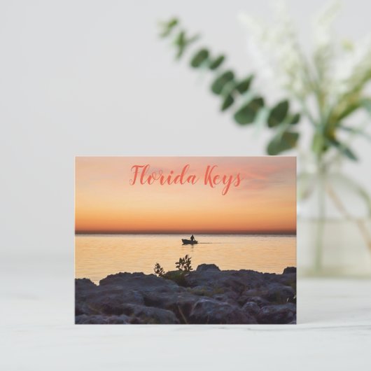 Nach Sunset Key West Florida Postkarte (Stehend Vorderseite)