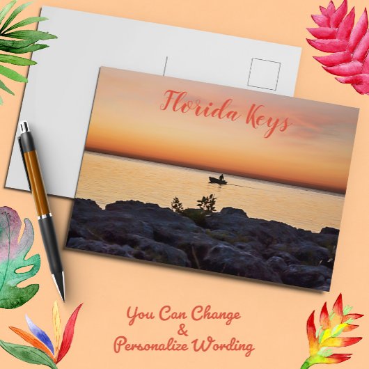 Nach Sunset Key West Florida Postkarte