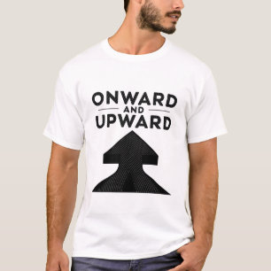 Nach und nach - Motivierend Pfeil-Typografie T-Shirt