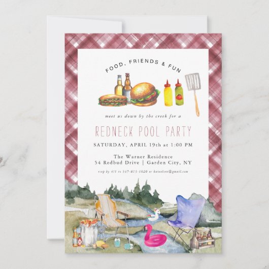 Nach unten durch den Bach | Redneck Pool Party (Vorderseite)