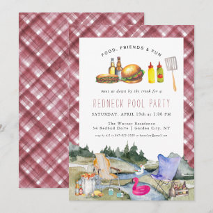 Nach unten durch den Bach   Redneck Pool Party
