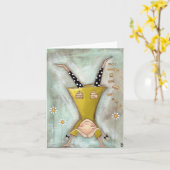 Nach unten - Karte (Gelbe Blume)