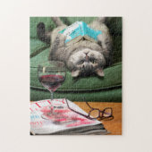 Nach unten Katzenbuch lesen Puzzle (Vertikal)