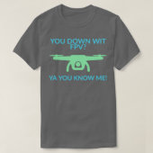 Nach unten mit FPV T-Shirt (Design vorne)