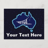 Nach unten postkarte (Vorderseite)