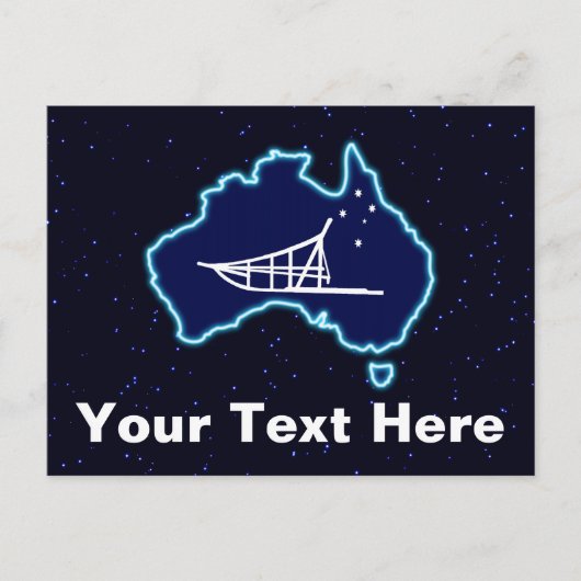 Nach unten postkarte (Vorderseite)