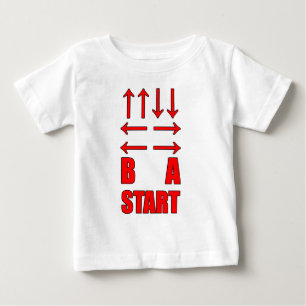 Nach unten rechts Links B A Start Baby T-shirt