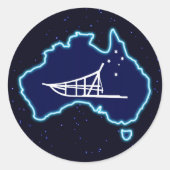 Nach unten runder aufkleber (Vorderseite)