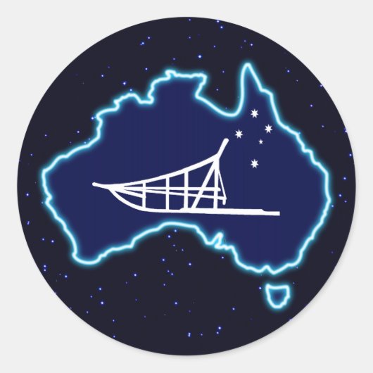 Nach unten runder aufkleber (Vorderseite)