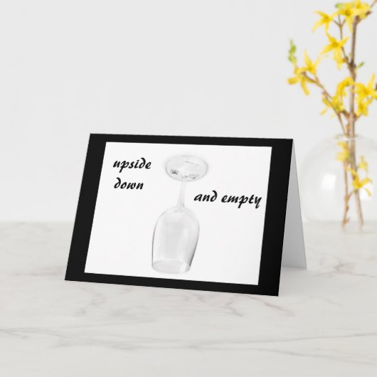 NACH UNTEN UND EMPTY=GRUPPENGEBURTSTAG KARTE (Gelbe Blume)