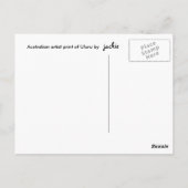 Nach unten unter Postkarte (Rückseite)