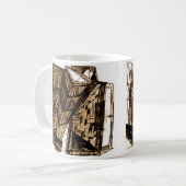 nach unten weiß kaffeetasse (Vorderseite Links)