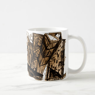 nach unten weiß kaffeetasse