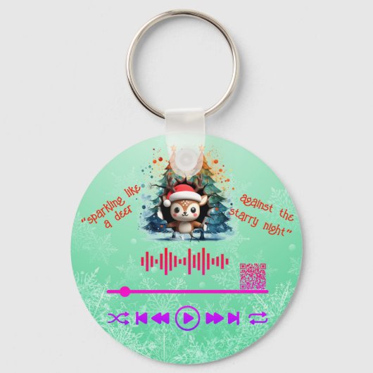 Nach Video scannen, "Red Nose" Schlüsselanhänger (Rückseite)